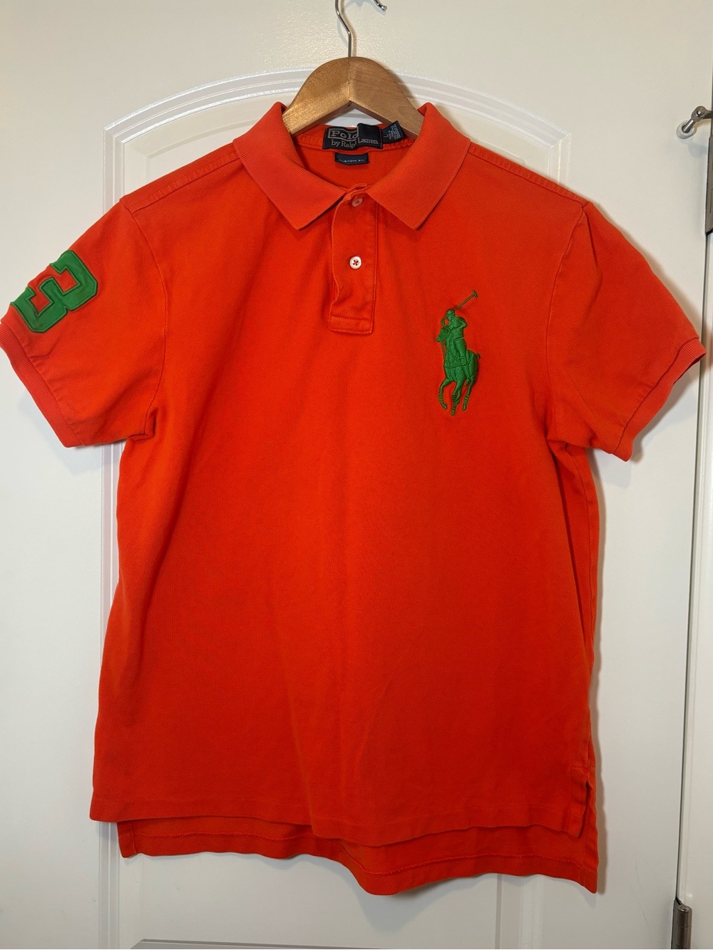 Polo by Ralph Lauren Bright Orange Collared Polo